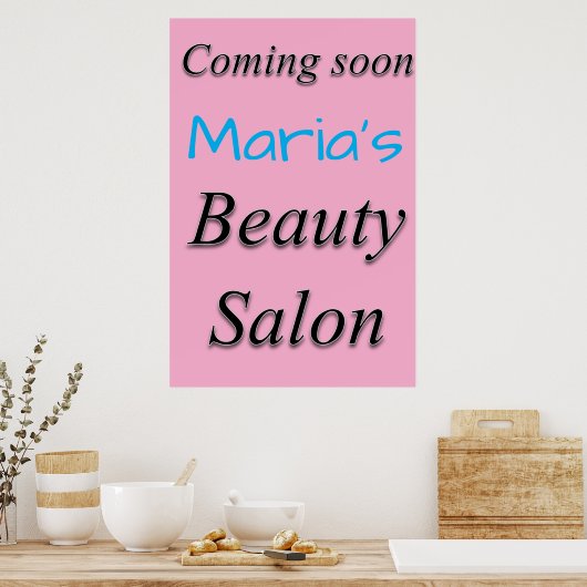 Salon Barbershop Posters Beauty Salon Coming Soon (Keuken)