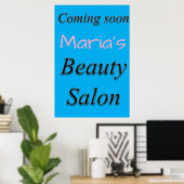 Salon Barbershop Posters Beauty Salon Coming Soon (Thuiskantoor)