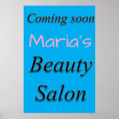 Salon Barbershop Posters Beauty Salon Coming Soon (Voorkant)
