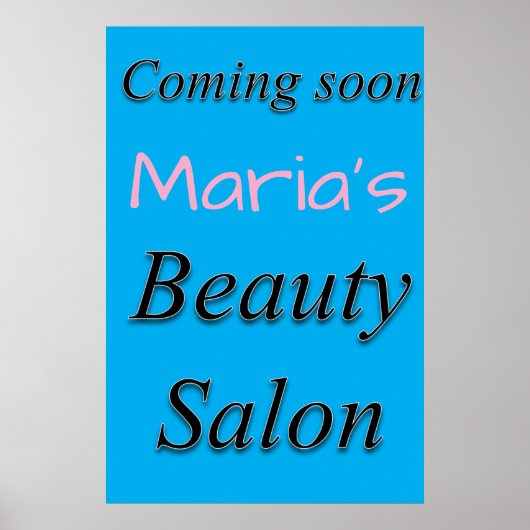 Salon Barbershop Posters Beauty Salon Coming Soon (Voorkant)