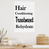 Salon Barbershop Posters Conditioning Rehydrate (Keuken)