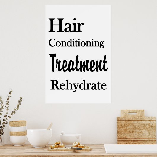 Salon Barbershop Posters Conditioning Rehydrate (Keuken)