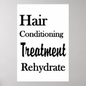 Salon Barbershop Posters Conditioning Rehydrate (Voorkant)