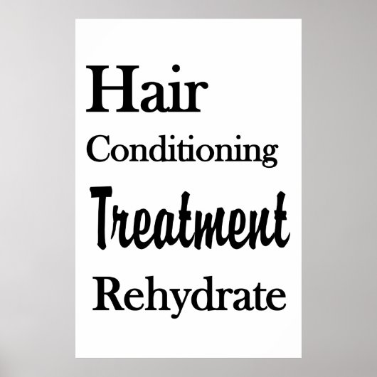 Salon Barbershop Posters Conditioning Rehydrate (Voorkant)