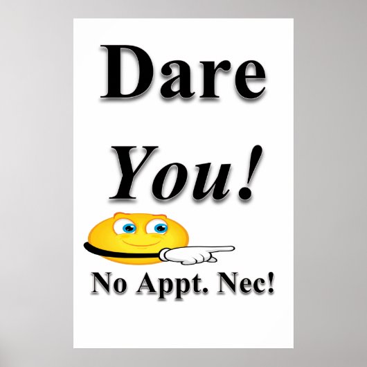 Salon Barbershop Posters Dare you (Voorkant)