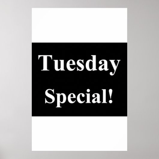 Salon Barbershop Posters Dinsdag Speciaal (Voorkant)