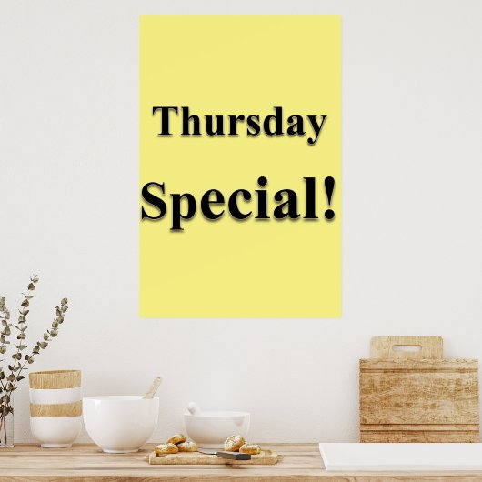 Salon Barbershop Posters donderdag Speciaal (Keuken)