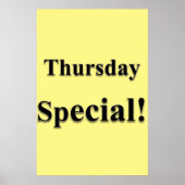 Salon Barbershop Posters donderdag Speciaal (Voorkant)