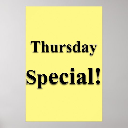 Salon Barbershop Posters donderdag Speciaal (Voorkant)