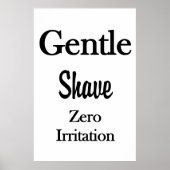 Salon Barbershop Posters Gentle Shave  (Voorkant)