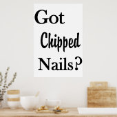 Salon Barbershop Posters Got Chipped Nails? (Keuken)
