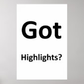 Salon Barbershop Posters Got Highlights? (Voorkant)