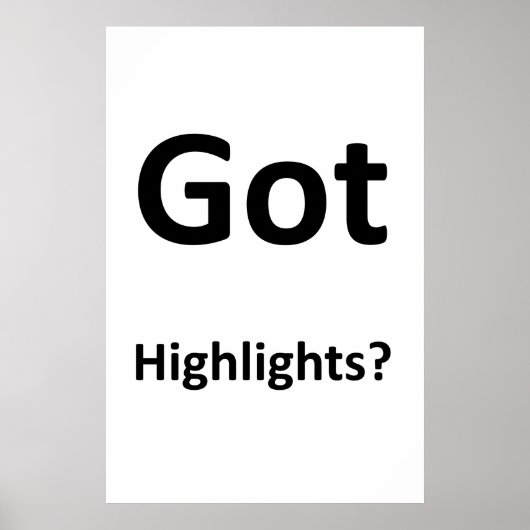 Salon Barbershop Posters Got Highlights? (Voorkant)