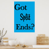 Salon Barbershop Posters Got Split Ends? (Keuken)