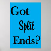 Salon Barbershop Posters Got Split Ends? (Voorkant)