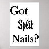 Salon Barbershop Posters Got Split Nails? (Voorkant)