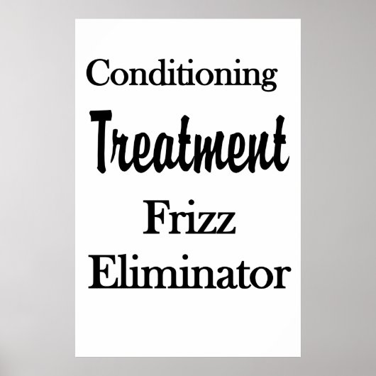 Salon Barbershop Posters Hair Conditioning Frizz (Voorkant)