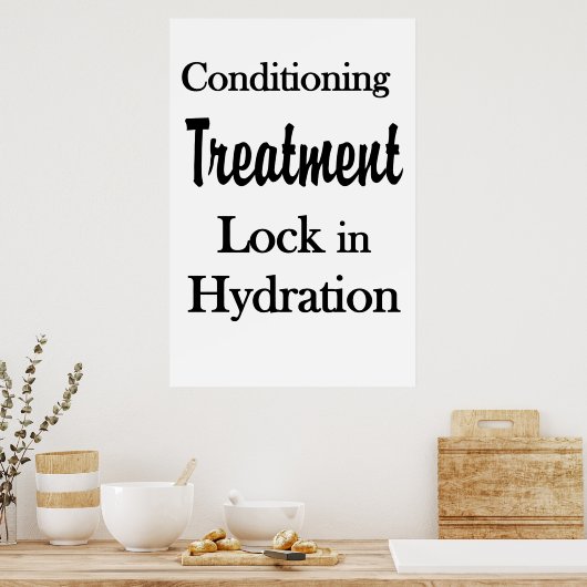 Salon Barbershop Posters Hair Conditioning Hydrate (Keuken)