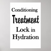Salon Barbershop Posters Hair Conditioning Hydrate (Voorkant)