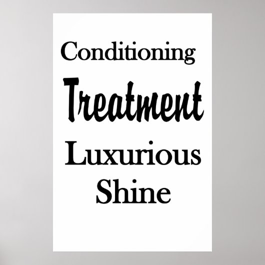 Salon Barbershop Posters Hair Conditioning Shine (Voorkant)