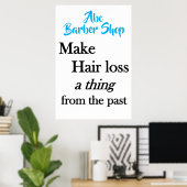 Salon Barbershop Posters Hair Loss  (Thuiskantoor)