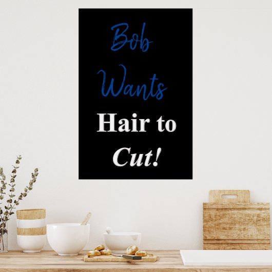 Salon Barbershop Posters Hair om te knippen (Keuken)