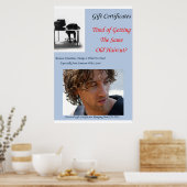 Salon Barbershop Posters Haircut Gift Certificates (Keuken)