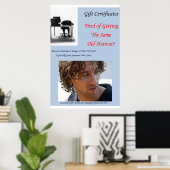 Salon Barbershop Posters Haircut Gift Certificates (Thuiskantoor)