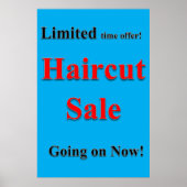 Salon Barbershop Posters Haircut Sale (Voorkant)