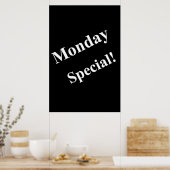 Salon Barbershop Posters Maandag Speciaal (Keuken)