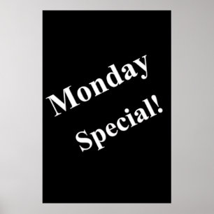 Salon Barbershop Posters Maandag Speciaal