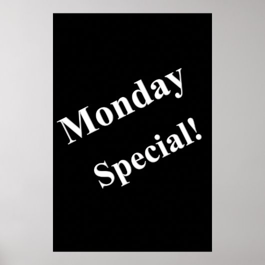 Salon Barbershop Posters Maandag Speciaal (Voorkant)