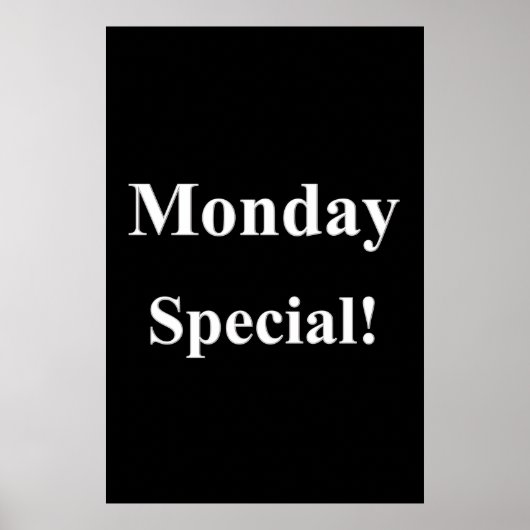 Salon Barbershop Posters Maandag Speciaal (Voorkant)