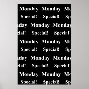 Salon Barbershop Posters Maandag Speciaal