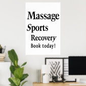 Salon Barbershop Posters Massage Sports  (Thuiskantoor)