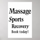 Salon Barbershop Posters Massage Sports  (Voorkant)