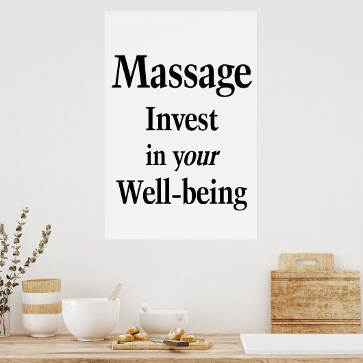 Salon Barbershop Posters Massage Well-being (Keuken)