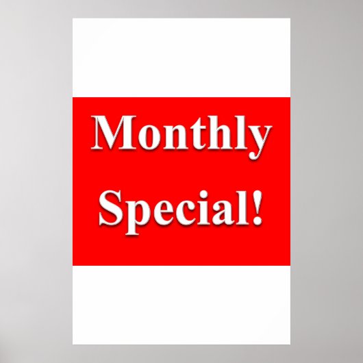 Salon Barbershop Posters Monthly Special (Voorkant)