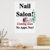 Salon Barbershop Posters Nail Salon (Keuken)