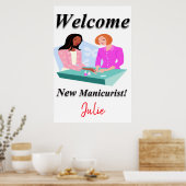 Salon Barbershop Posters New Manicurist (Keuken)