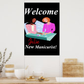 Salon Barbershop Posters New Manicurist (Keuken)