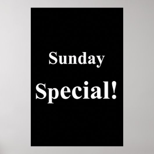 Salon Barbershop Posters Sunday Special (Voorkant)