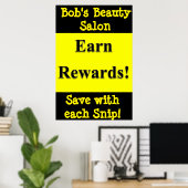 Salon Barbershop Posters verdienen beloning (Thuiskantoor)