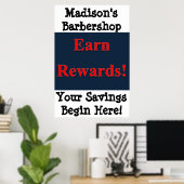Salon Barbershop Posters verdienen beloning (Thuiskantoor)