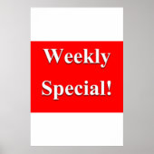 Salon Barbershop Posters Weekelijks Speciaal (Voorkant)