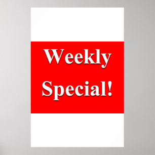 Salon Barbershop Posters Weekelijks Speciaal