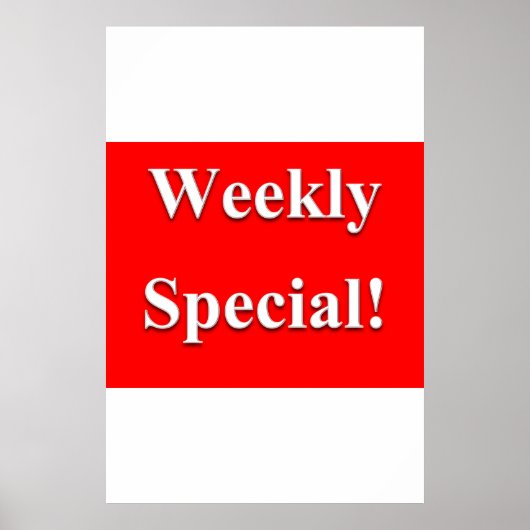 Salon Barbershop Posters Weekelijks Speciaal (Voorkant)