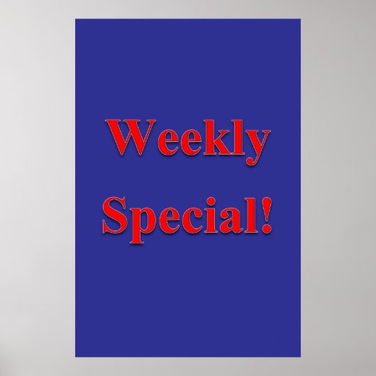 Salon Barbershop Posters Weekly Special (Voorkant)