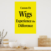 Salon Barbershop Posters Wigs Custom Fit  (Keuken)