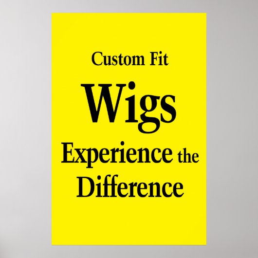 Salon Barbershop Posters Wigs Custom Fit  (Voorkant)